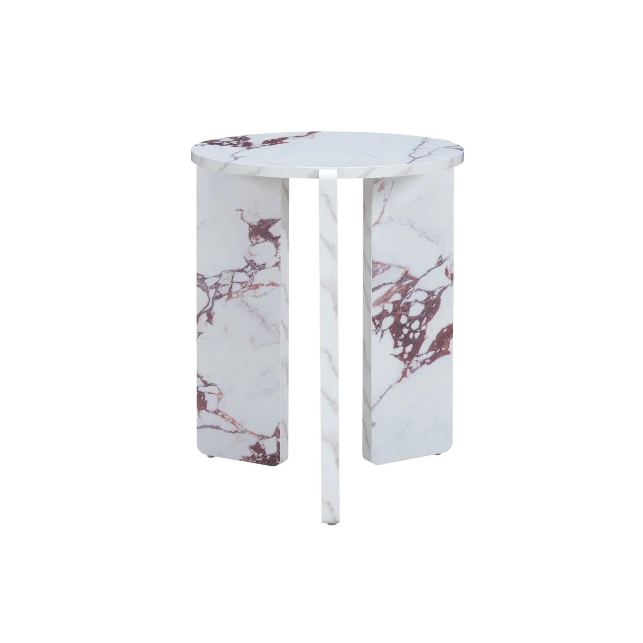 Twenty10 Design Halo Side Table in Violetta Marble Effect
