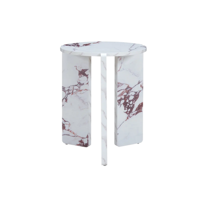 Twenty10 Design Halo Side Table in Violetta Marble Effect
