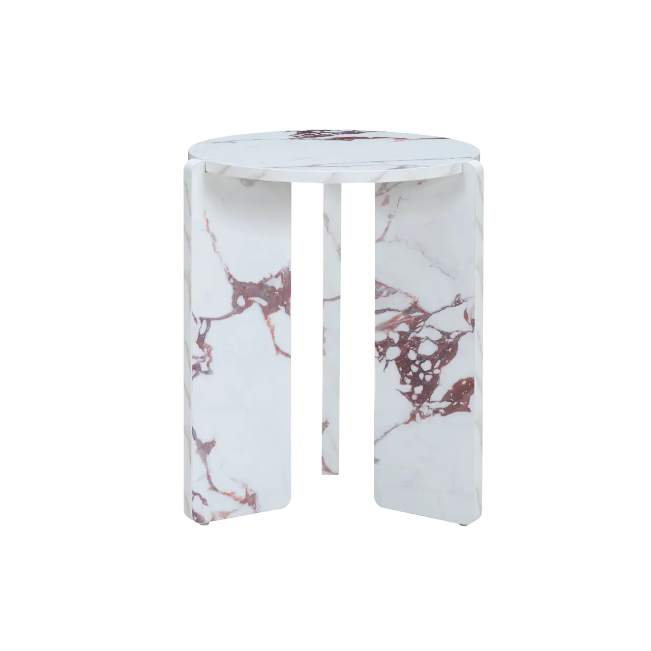 Twenty10 Design Halo Side Table in Violetta Marble Effect