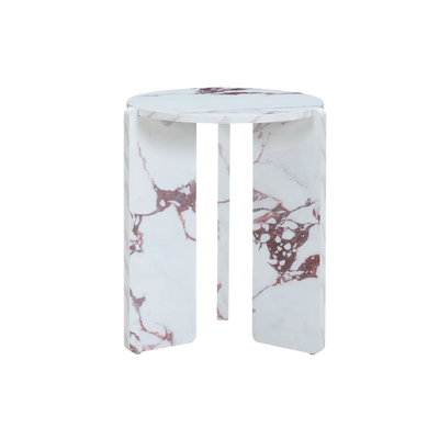 Twenty10 Design Halo Side Table in Violetta Marble Effect
