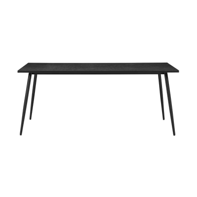 Horizon Large Black Dining Table – Modern Woodgrain Finish by Twenty10