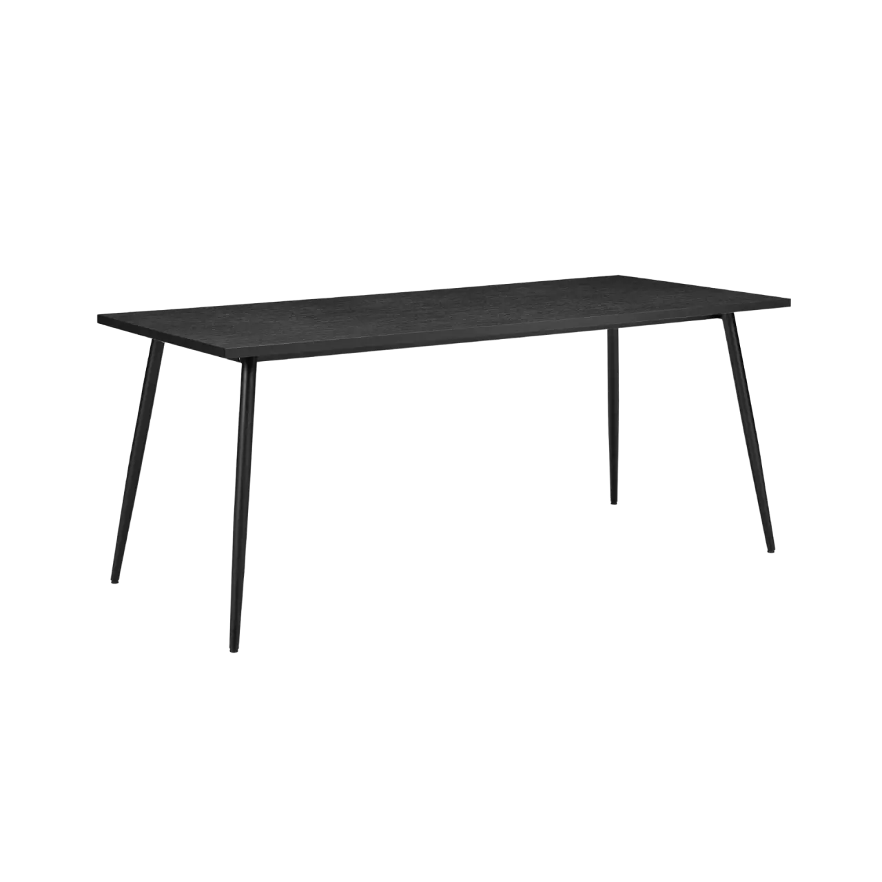 Horizon Large Black Dining Table – Modern Woodgrain Finish by Twenty10