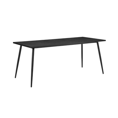 Horizon Large Black Dining Table – Modern Woodgrain Finish by Twenty10
