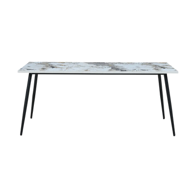 Horizon Large Marble Effect Dining Table – Pandora Finish by Twenty10 Design