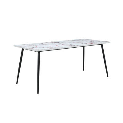 Twenty10 Design Horizon Large Dining Table Marble Effect in Violetta Marble Effect