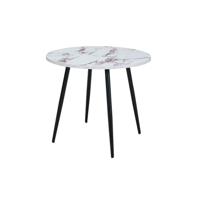 Horizon Round Marble Effect Dining Table in Violetta Finish by Twenty10 Design