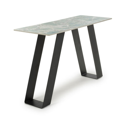 Oscar Green Ceramic Marble Console Table