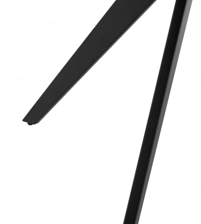 Livia 160cm Black Ceramic Sintered Marble Dining Table - Esme Furnishings