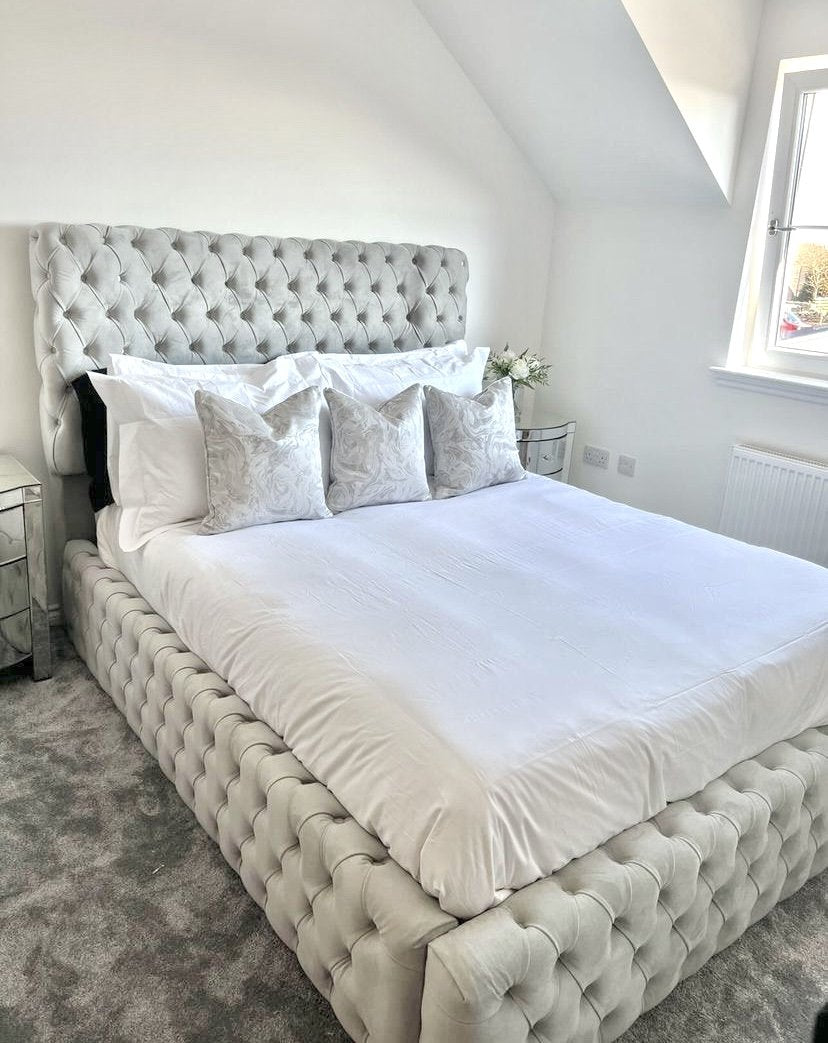 Luciano Chesterfield Bed - Esme Furnishings
