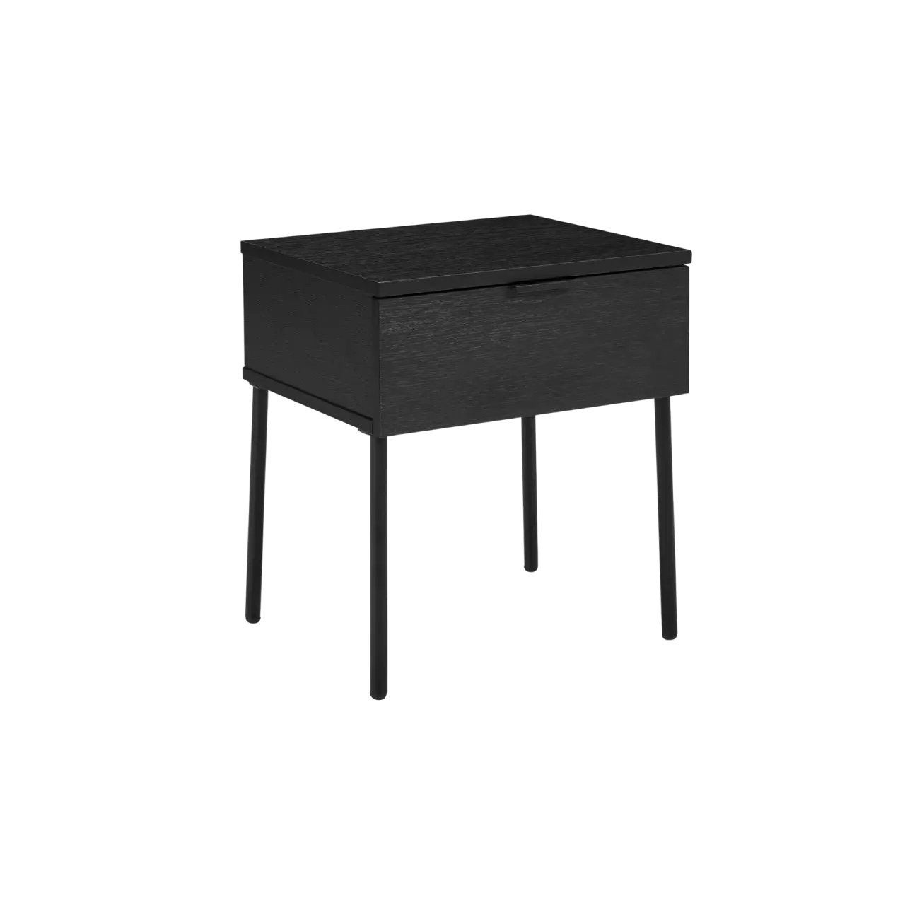 Twenty10 Design Luna Single Drawer Bedside in Black