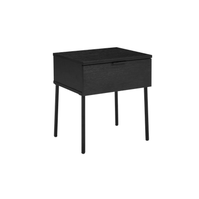 Twenty10 Design Luna Single Drawer Bedside in Black