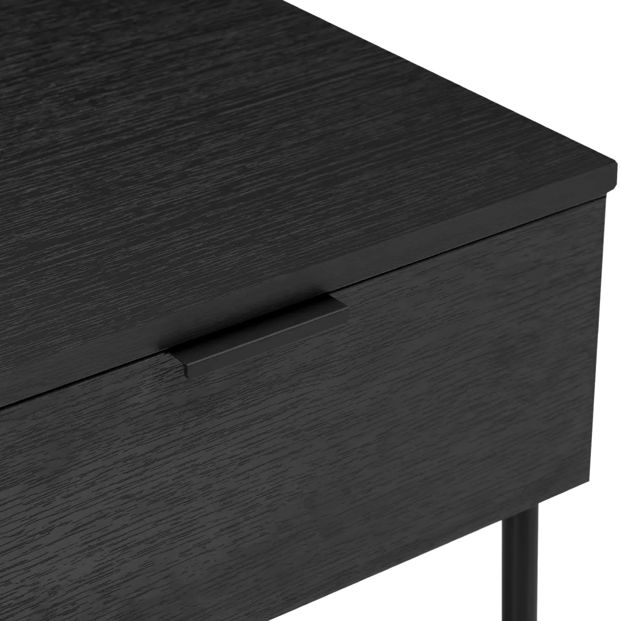 Twenty10 Design Luna Single Drawer Bedside in Black