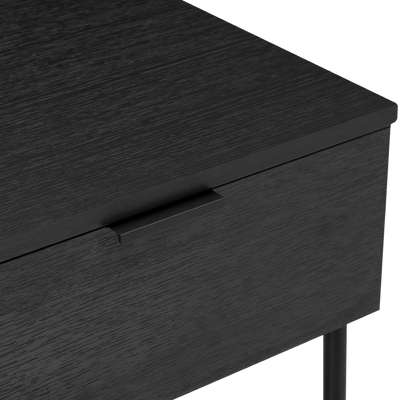 Twenty10 Design Luna Single Drawer Bedside in Black