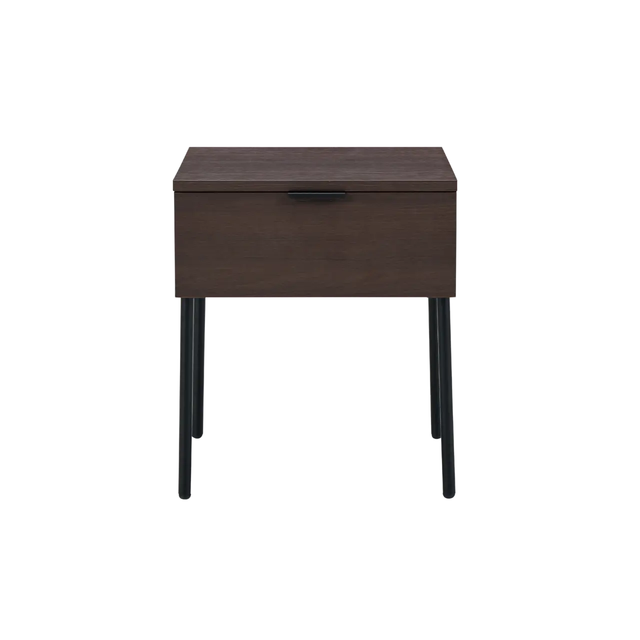 Twenty10 Luna Single Drawer Bedside Table in Espresso
