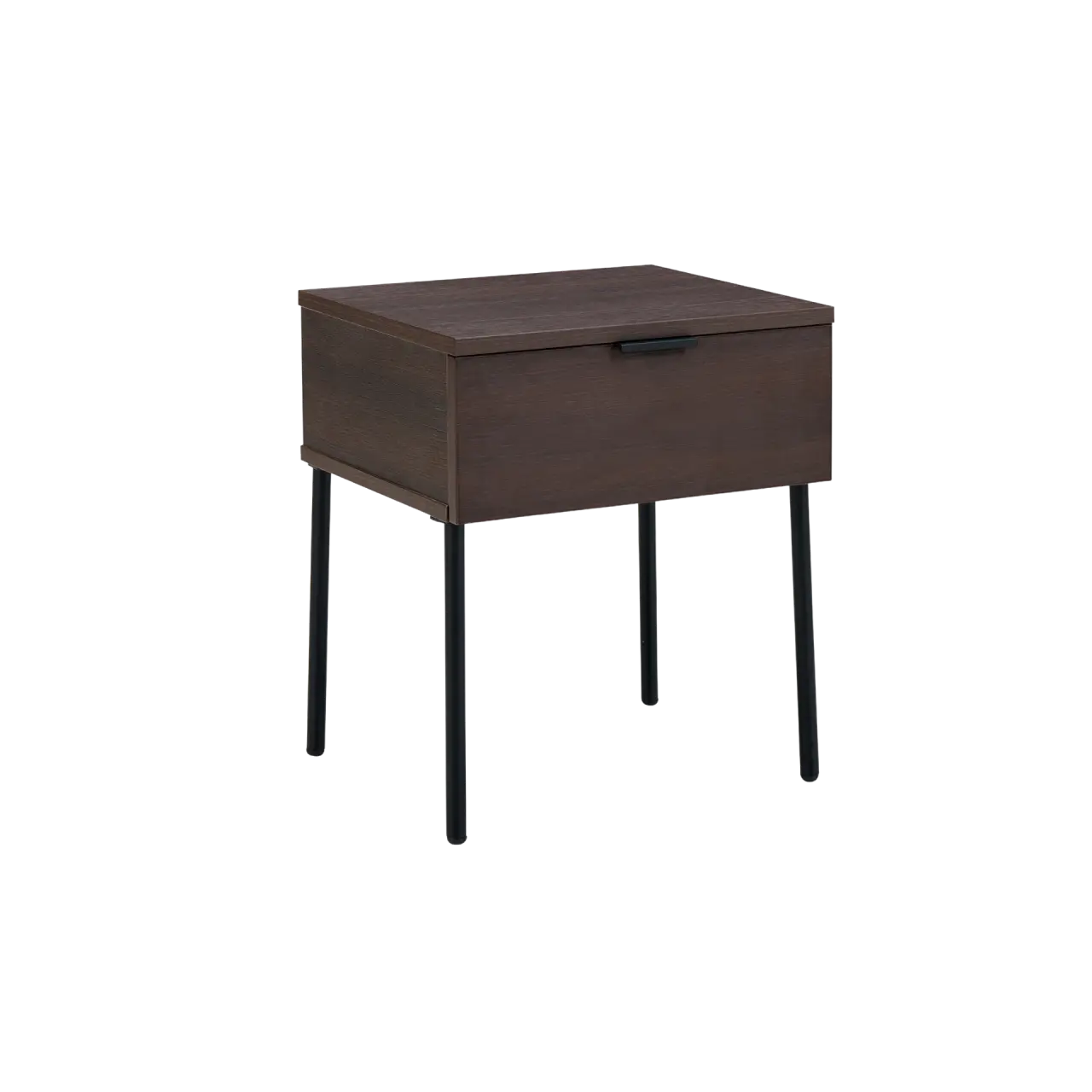 Twenty10 Luna Single Drawer Bedside Table in Espresso