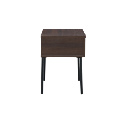 Twenty10 Luna Single Drawer Bedside Table in Espresso