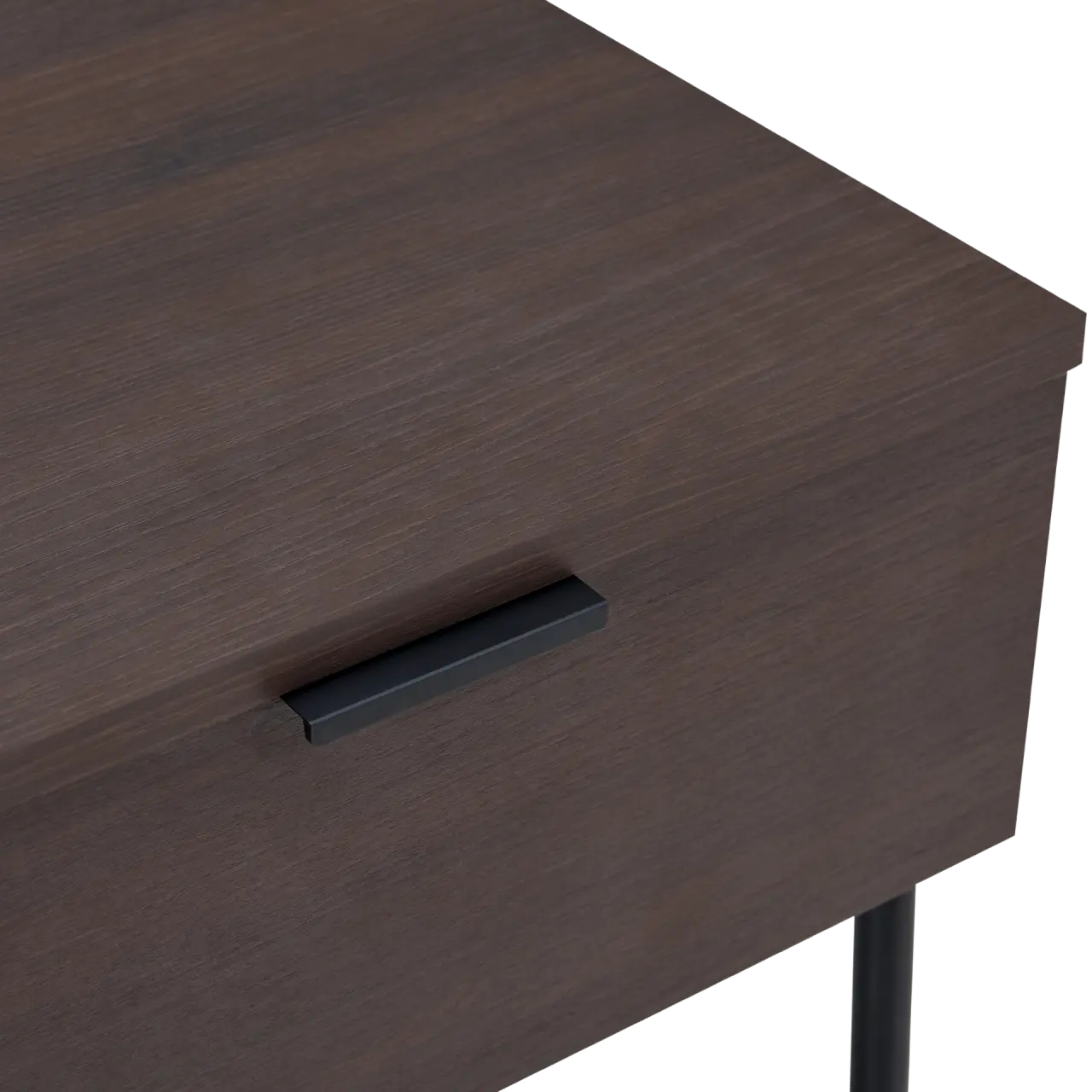 Twenty10 Luna Single Drawer Bedside Table in Espresso