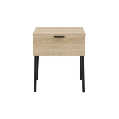 Twenty10 Design Luna Single Drawer Bedside in Oak