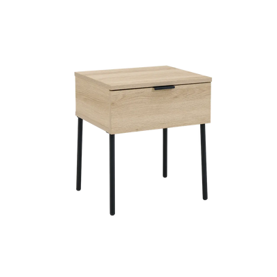 Twenty10 Design Luna Single Drawer Bedside in Oak
