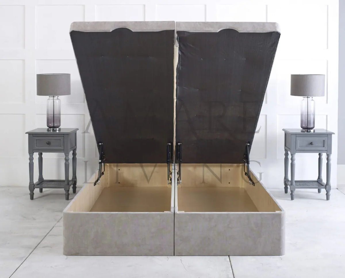 Luxe Linea Upholstered Bed - Esme Furnishings