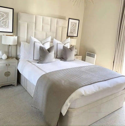Luxe Linea Upholstered Bed - Esme Furnishings