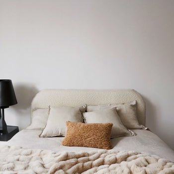 Luxury Boucle Upholstered Bed Frame - Esme Furnishings