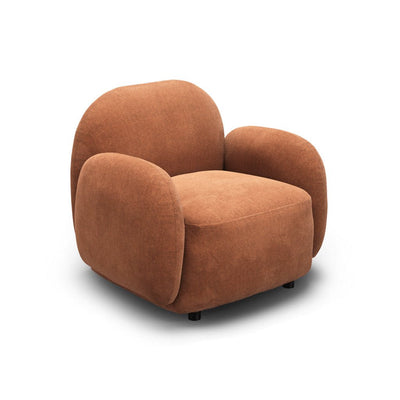 Manhattan Designs Hagu Rust Fabric Accent Chair - Esme Furnishings