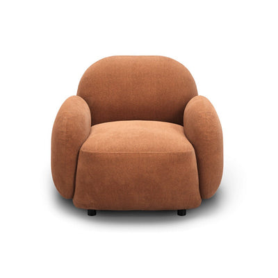 Manhattan Designs Hagu Rust Fabric Accent Chair - Esme Furnishings