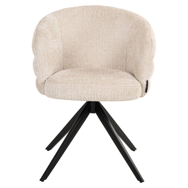 Richmond Interiors Serenity Niagara Beige Chenille Swivel Chair