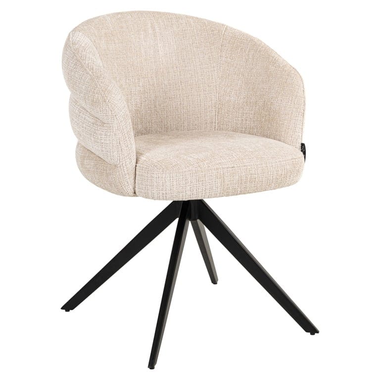 Richmond Interiors Serenity Niagara Beige Chenille Swivel Chair