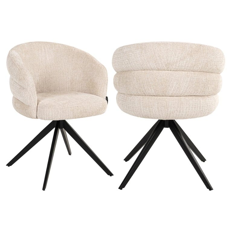 Richmond Interiors Serenity Niagara Beige Chenille Swivel Chair