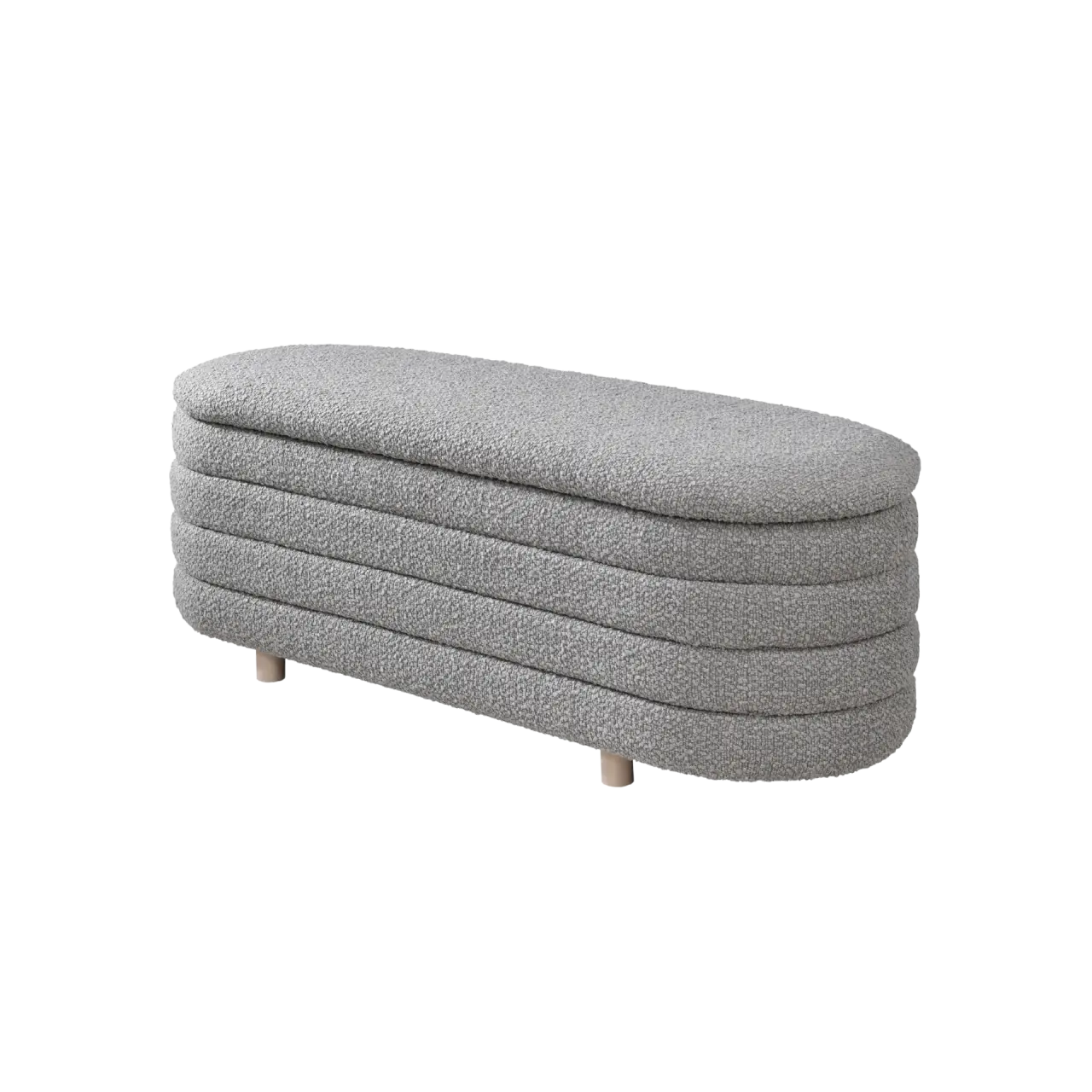 Twenty10 Design Ripple Ottoman in Cologne-Dove