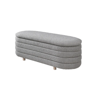 Twenty10 Design Ripple Ottoman in Cologne-Dove