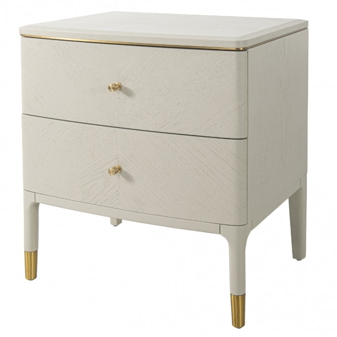 Madison Designs Marlow 2 Drawer Bed Side Table