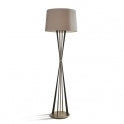 Madison Designs Vega Floor Lamp Bronze metal with Brown Shade