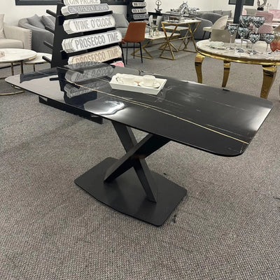 Apollo 160cm Black Ceramic Dining Table