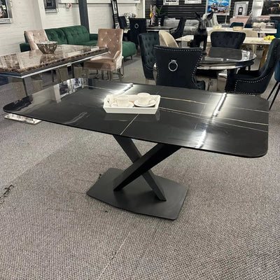 Apollo 160cm Black Ceramic Dining Table