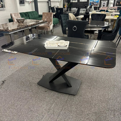 Apollo 160cm Black Ceramic Dining Table