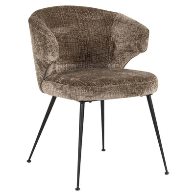 Richmond Interiors Chair Xandra Desert Stone Chenille Dining Table