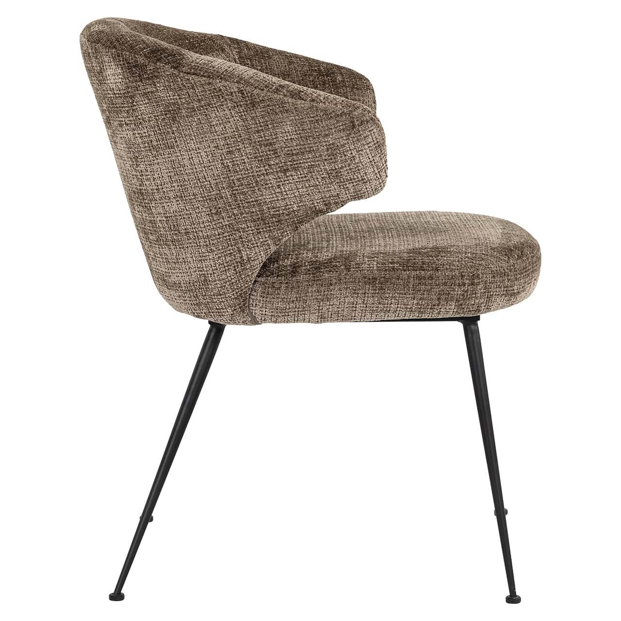 Richmond Interiors Chair Xandra Desert Stone Chenille Dining Table