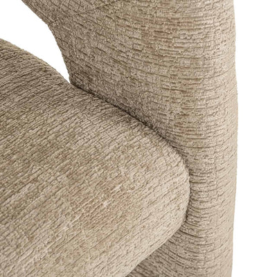 Richmond Interiors Belle Desert Taupe Chenille Tripod Dining Chair