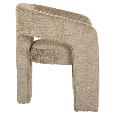 Richmond Interiors Belle Desert Taupe Chenille Tripod Dining Chair