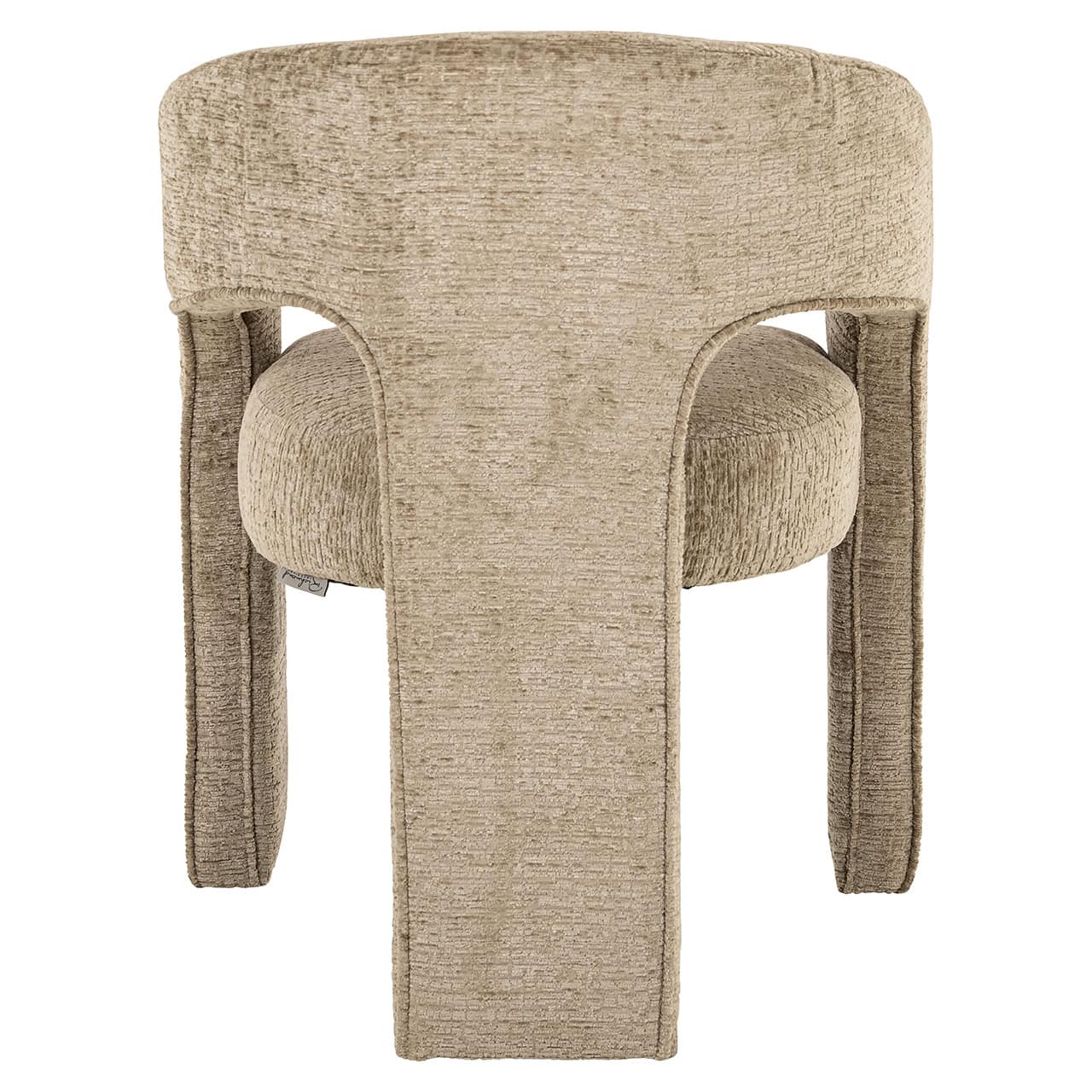 Richmond Interiors Belle Desert Taupe Chenille Tripod Dining Chair