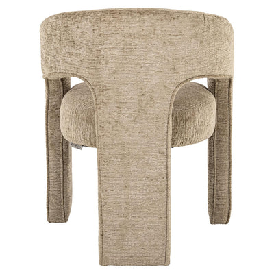 Richmond Interiors Belle Desert Taupe Chenille Tripod Dining Chair