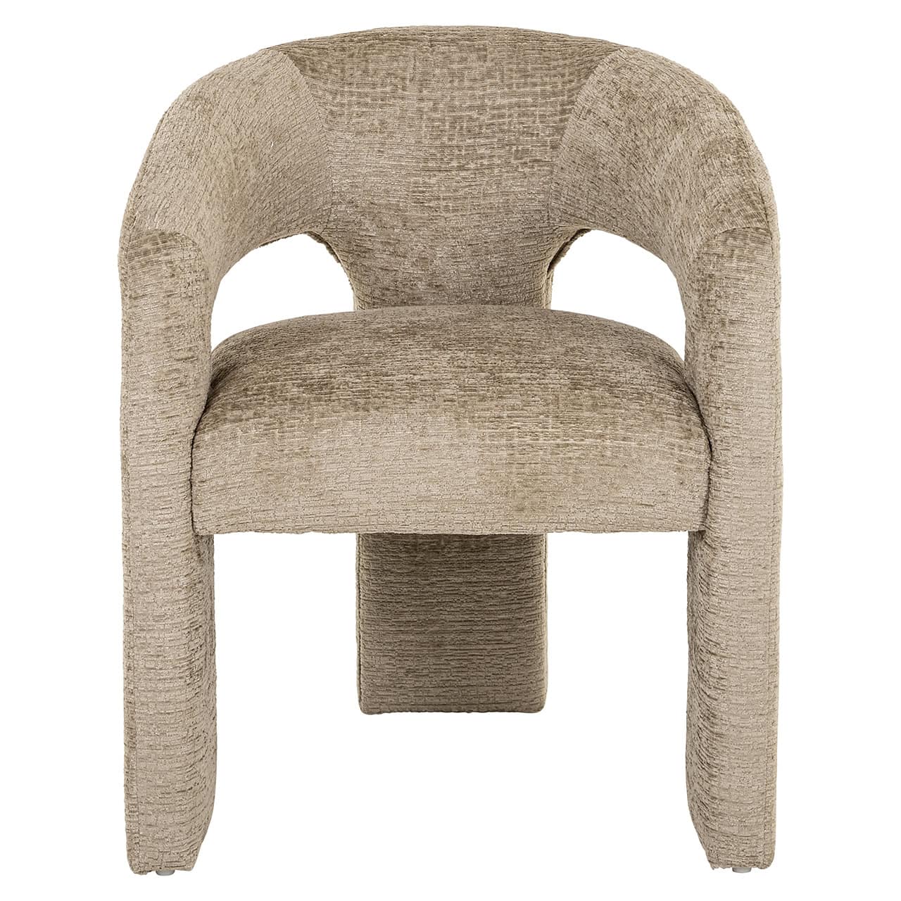 Richmond Interiors Belle Desert Taupe Chenille Tripod Dining Chair