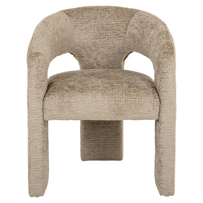 Richmond Interiors Belle Desert Taupe Chenille Tripod Dining Chair