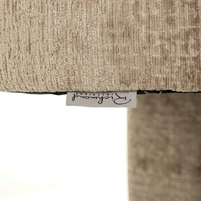 Richmond Interiors Belle Desert Taupe Chenille Tripod Dining Chair
