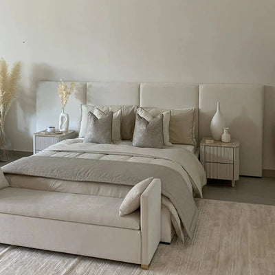 Savoy Large Wide Headboard Bed - Esme Furnishings