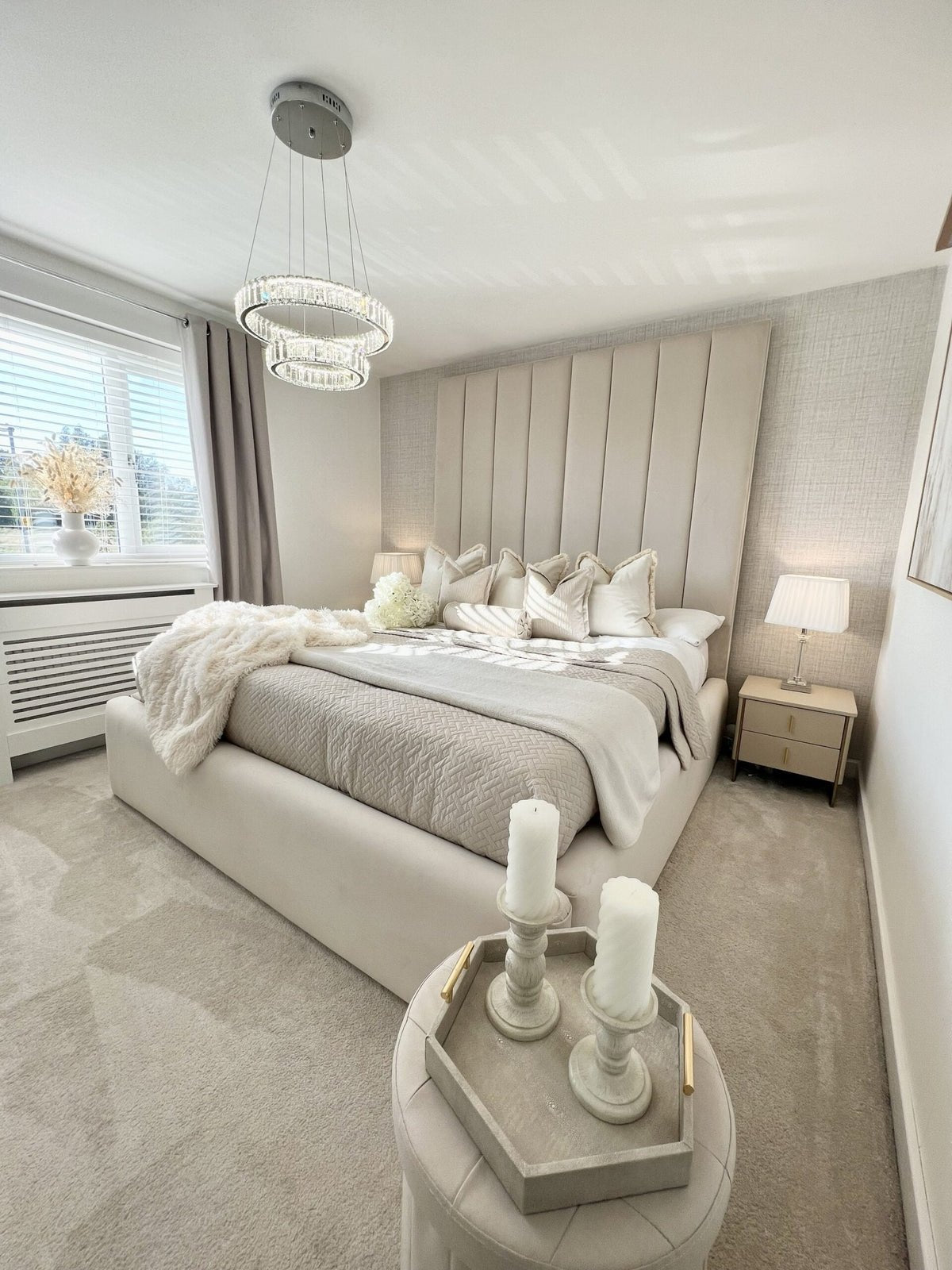The Dorchester Tall Headboard Bed - Esme Furnishings