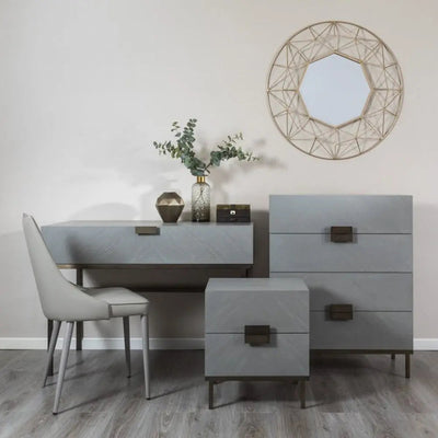 Twenty10 Design Lilly Bedside Table - Grey
